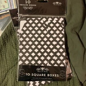 Bella Bug Black and White Square Boxes